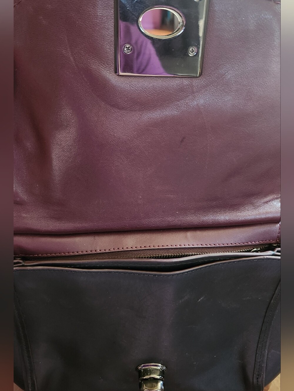 Coach Black Floral Appliqué Satchel with Top Handle & Strap - Picture 5 of 5